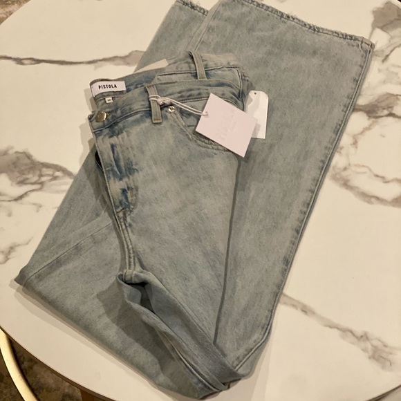 PISTOLA Bobbie High Rise Wide led jeans NWT - Picture 9 of 16